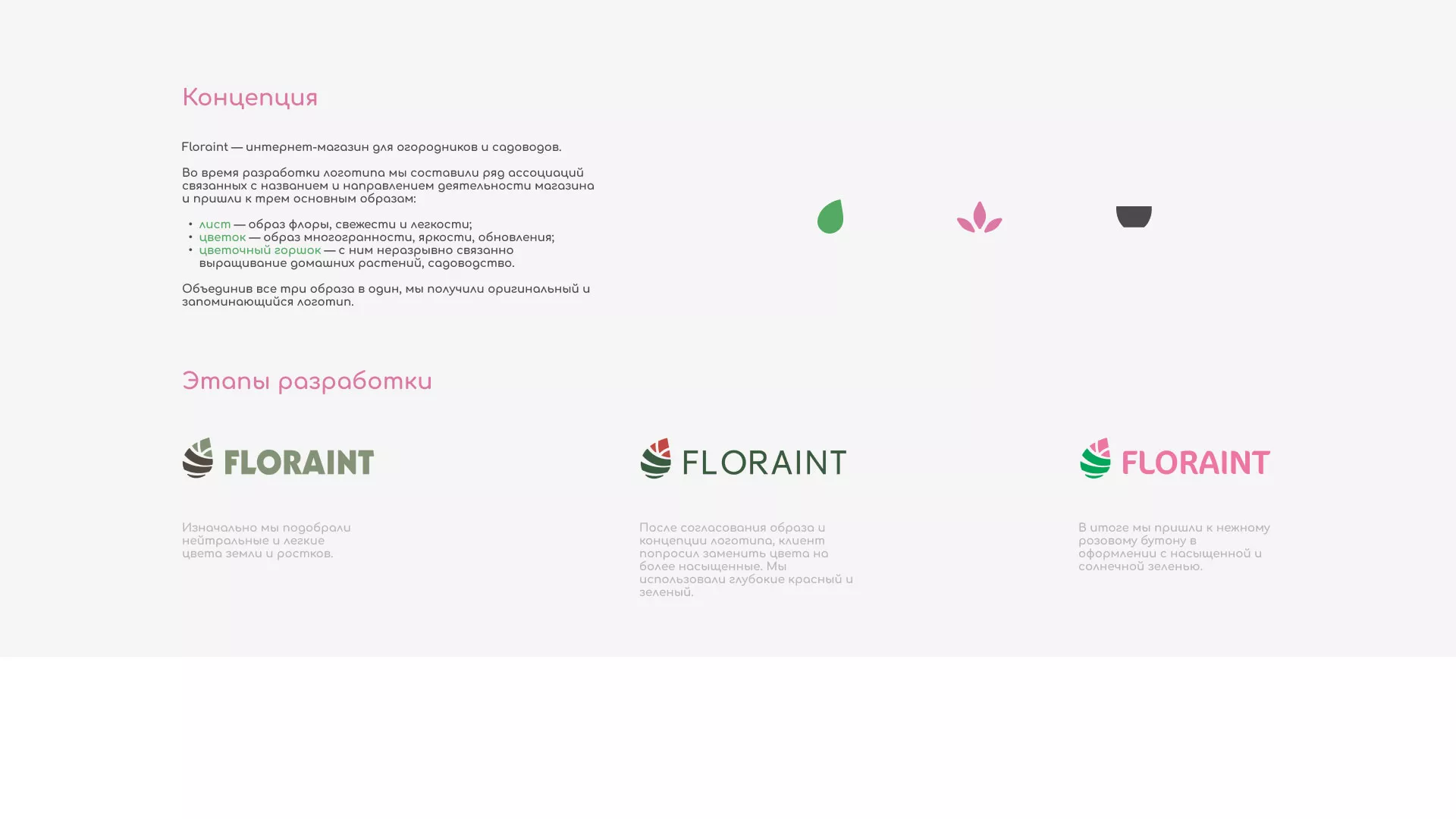 Создание логотипа и интернет-магазина «FLORAINT» в Мещовске